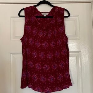 Market & Spruce Lorelle Smock Detail Textured Top